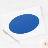 Kobalt Blue Ovale Sticker (Envelop)