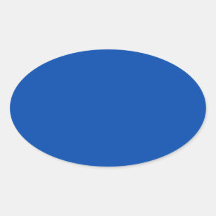 Kobalt Blue Ovale Sticker