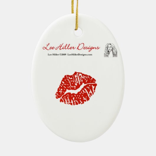 Kobalt Blue Peacock Keramisch Ornament (Achterkant)