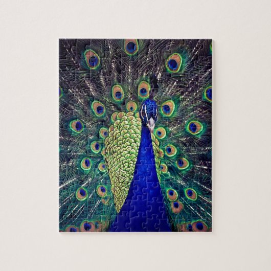 Kobalt Blue Peacock Legpuzzel (Verticaal)