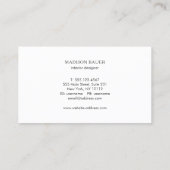 Kobalt Blue Professionele Ontwerper Visitekaartje (Achterkant)