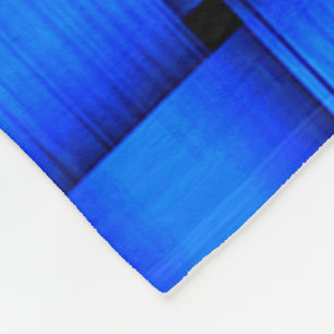 Kobalt Blue Ribbon Fleece Deken