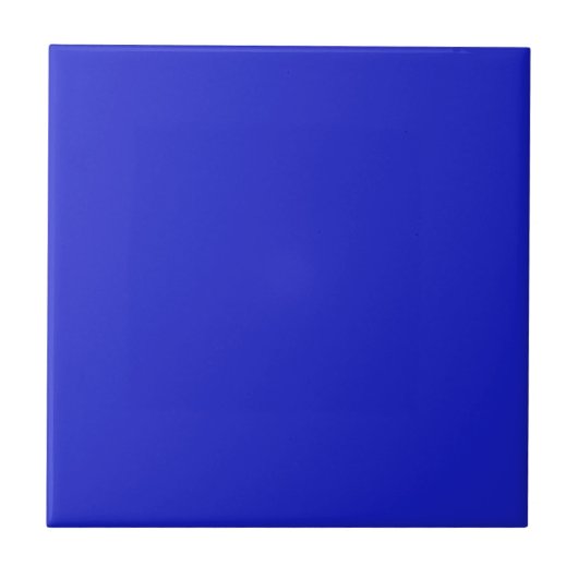 Kobalt Blue Solid Color Tile Tegeltje (Voorkant)