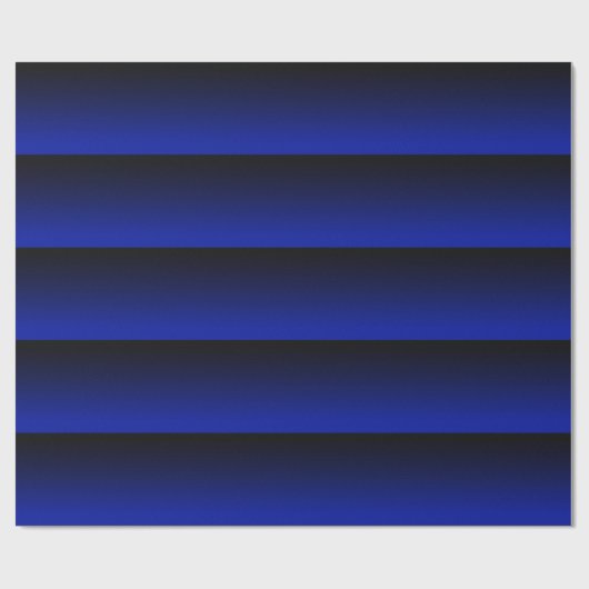 Kobalt Blue Stripe Cadeaupapier (Vlak)