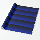Kobalt Blue Stripe Cadeaupapier (Uitgerold)