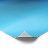 Kobalt Blue Turquoise & Grey Abstract Glow Modern Poster (Hoek)