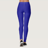 Kobalt Blue Ultra Stretch Designer Look Leggings (Achterkant)