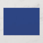 Kobalt donkerblauwe, Solid Trend Color Achtergrond Briefkaart (Voorkant)