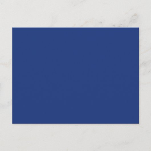 Kobalt donkerblauwe, Solid Trend Color Achtergrond Briefkaart (Voorkant)