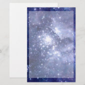 Kobalt Dreams Stars Galaxies Space Universe Briefpapier (Voorkant / Achterkant)