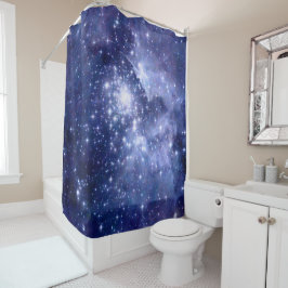 Kobalt Dreams Stars Galaxies Space Universe Douchegordijn