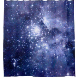 Kobalt Dreams Stars Galaxies Space Universe Douchegordijn
