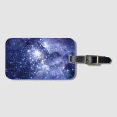 Kobalt Dreams Stars Galaxies Space Universe Nebula Bagagelabel (Voorkant (horizontaal))