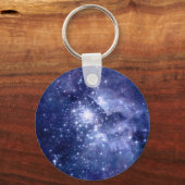Kobalt Dreams Stars Galaxies Space Universe Sleutelhanger (Voorkant)