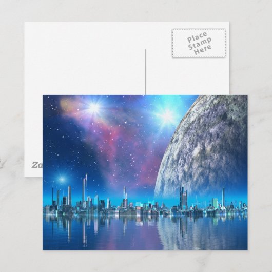 Kobalt Island Cities of the Future Briefkaart (Voorkant / Achterkant)