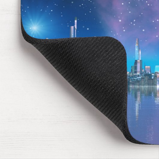 Kobalt Island Cities of the Future Mousemat Muismat (Hoek)