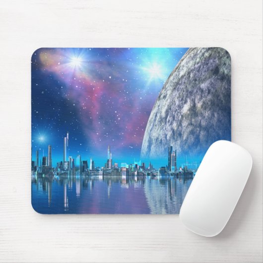 Kobalt Island Cities of the Future Mousemat Muismat (Met muis)