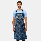 Kobalt Nachtblik Schort (Gedragen)