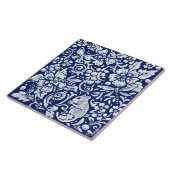 Kobalt Navy Blue Woodland Animal Mouse Bee Insect Tegeltje (Zijkant)