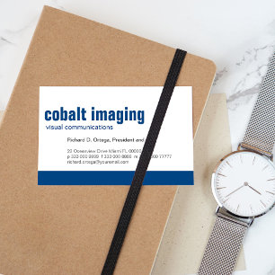 Kobalt op basislijnpaneel visitekaartje