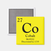 Kobalt Periodiek Tafel Magneet (Voorkant / Achterkant)