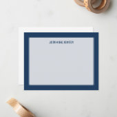 Kobalt Simple Note Notitiekaartje (Voorkant / Achterkant in situ)