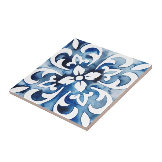 Kobalt Tegel II Tegeltje (Zijkant)