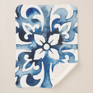 Kobalt Tile II Sherpa Deken
