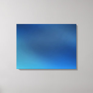 Kobalt Turquoise Blauw & Grijs Abstract Canvasprin Canvas Afdruk
