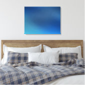 Kobalt Turquoise Blue & Grey Abstract Canvas afdru (Insitu (Slaapkamer))