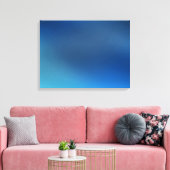 Kobalt Turquoise Blue & Grey Abstract Canvas afdru Afdruk (Insitu (Woonkamer))