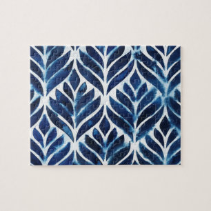 Kobalt Waterverf tegels IV Legpuzzel