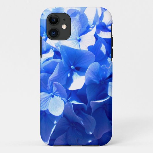 Kobaltblauw bloemensierlijke blauwe hortensia's Case-Mate iPhone case (Achterkant)