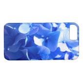 Kobaltblauw bloemensierlijke blauwe hortensia's Case-Mate iPhone case (Achterkant (Horizontaal))