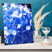 Kobaltblauw bloemensierlijke blauwe hortensia's fotoplaat (Zijkant)