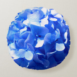 Kobaltblauw bloemensierlijke blauwe hortensia's rond kussen