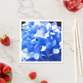 Kobaltblauw bloemensierlijke blauwe hortensia's servet (Insitu)