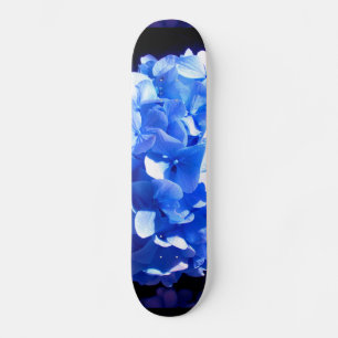 Kobaltblauw bloemensierlijke blauwe hortensia's skateboard