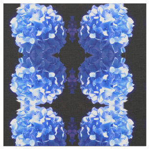 Kobaltblauw bloemensierlijke blauwe hortensia's stof