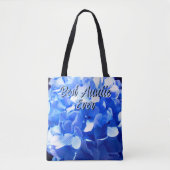 Kobaltblauw bloemensierlijke blauwe hortensia's tote bag (Voorkant)