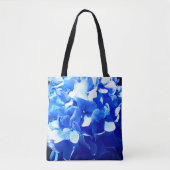 Kobaltblauw bloemensierlijke blauwe hortensia's tote bag (Voorkant)