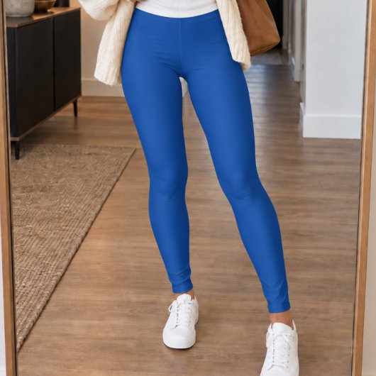 Kobaltblauw effen leggings