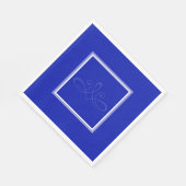 Kobaltblauw en witte luiers servet (Hoek)