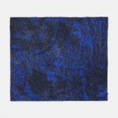 Kobaltblauw Fleece Deken (Voorkant (Horizontaal))