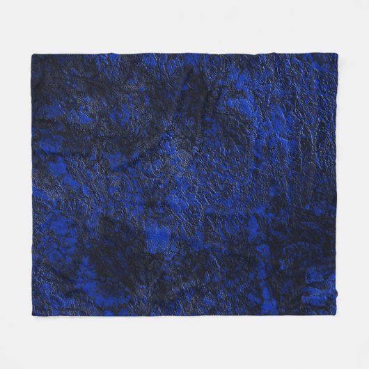 Kobaltblauw Fleece Deken (Voorkant (Horizontaal))