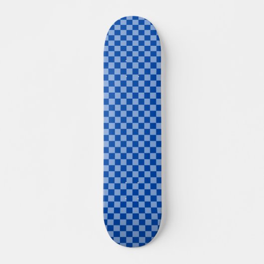 Kobaltblauw Schaakbord Persoonlijk Skateboard (Voorkant)