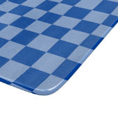 Kobaltblauw Schaakbord Snijplank (Hoek)