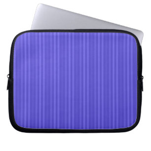 Kobaltblauw Verticaal Strepenpatroon Laptop Sleeve