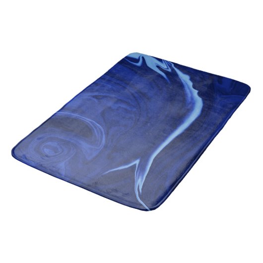 Kobaltblauwe achtergrond badmat (Gekanteld)