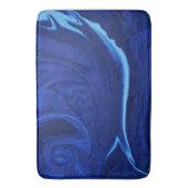 Kobaltblauwe achtergrond badmat (Voorkant Verticaal)